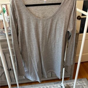 LuLaRoe Heather Gray Long Sleeve Top